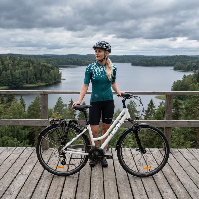 Rower trekkingowy damski ATTABO Trekking biały 7