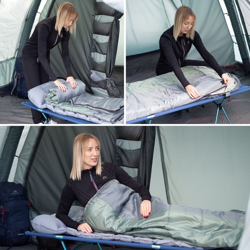 Śpiwór KADVA Dorma L lewy zielony 6