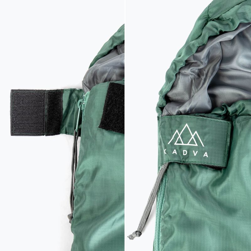 Śpiwór KADVA Mumio R prawy zielony 9