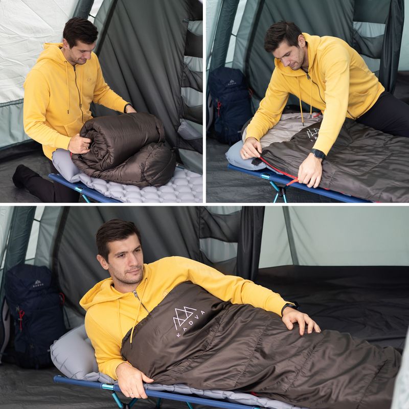 Śpiwór KADVA Mumio R prawy czarny 5