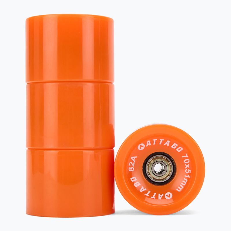 Kółka do longboardu ATTABO Longboard Wheels 70x51 mm 4 szt. pomarańczowy 2