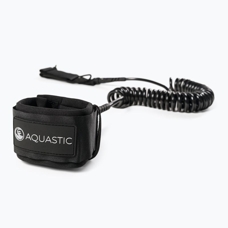 Smycz do deski SUP AQUASTIC AQS-SPP002 czarna