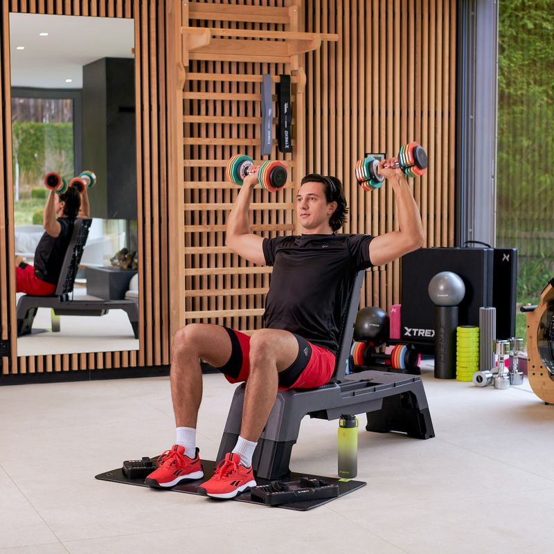 Zestaw hantli regulowanych XTREXO 2 x 10 kg multicolor 8