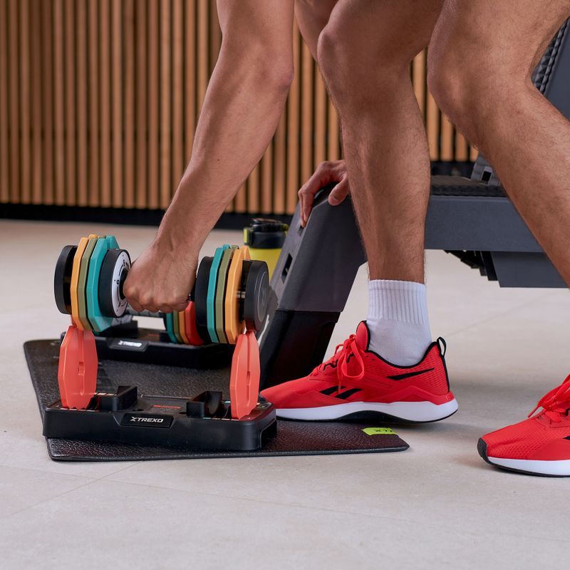 Zestaw hantli regulowanych XTREXO 2 x 10 kg multicolor 9