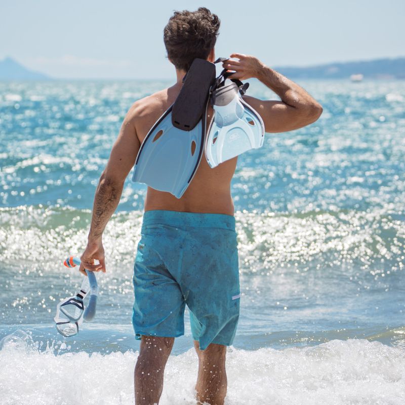 Zestaw do snorkelingu AQUASTIC Shoal maska + fajka + płetwy niebieski 15