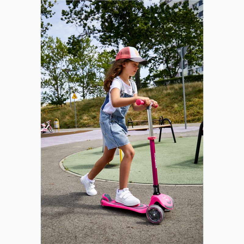 Hulajnoga trójkołowa dziecięca HUMBAKA Mini T różowa 4