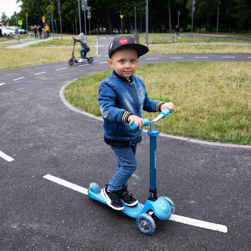 Hulajnoga trójkołowa dziecięca HUMBAKA Mini Y niebieska 6