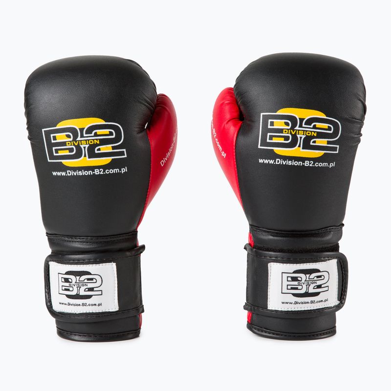 Rękawice bokserskie DIVISION B-2 DIV-TG01 black/red