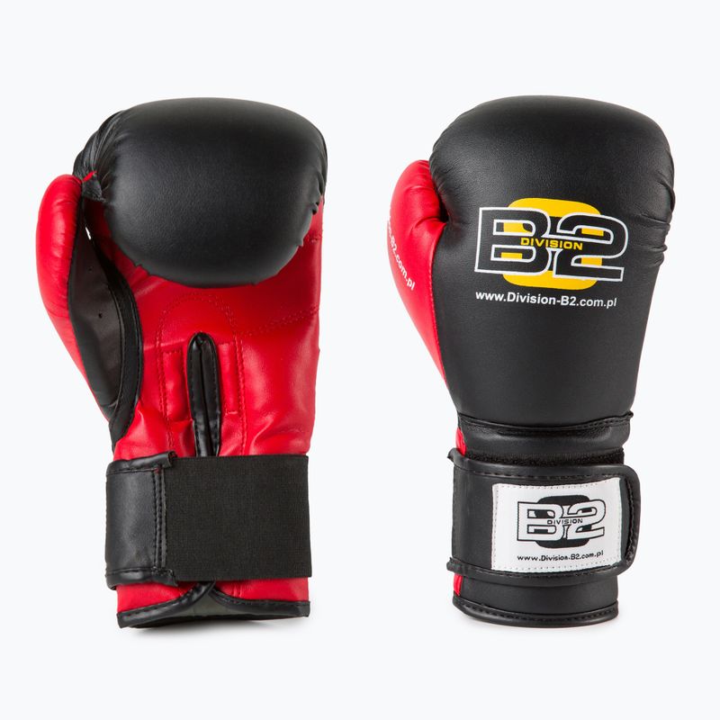 Rękawice bokserskie DIVISION B-2 DIV-TG01 black/red 3