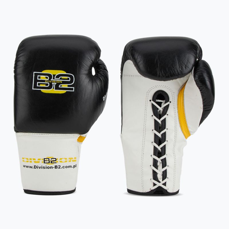 Rękawice bokserskie DIVISION B-2 DIV-PFG1500 Pro 3-Layer Foam black/white