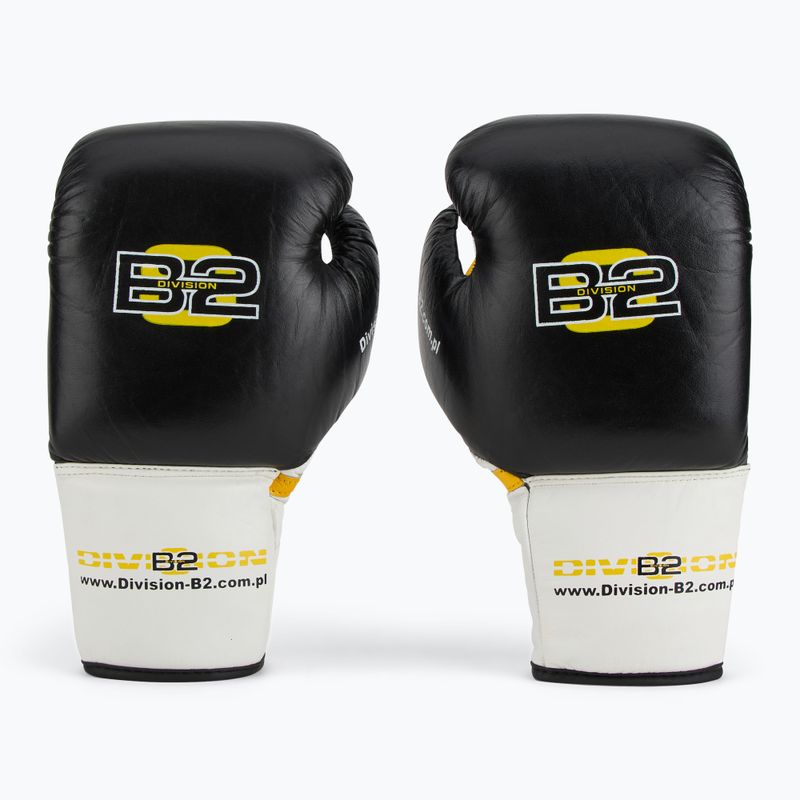 Rękawice bokserskie DIVISION B-2 DIV-PFG1500 Pro 3-Layer Foam black/white 2