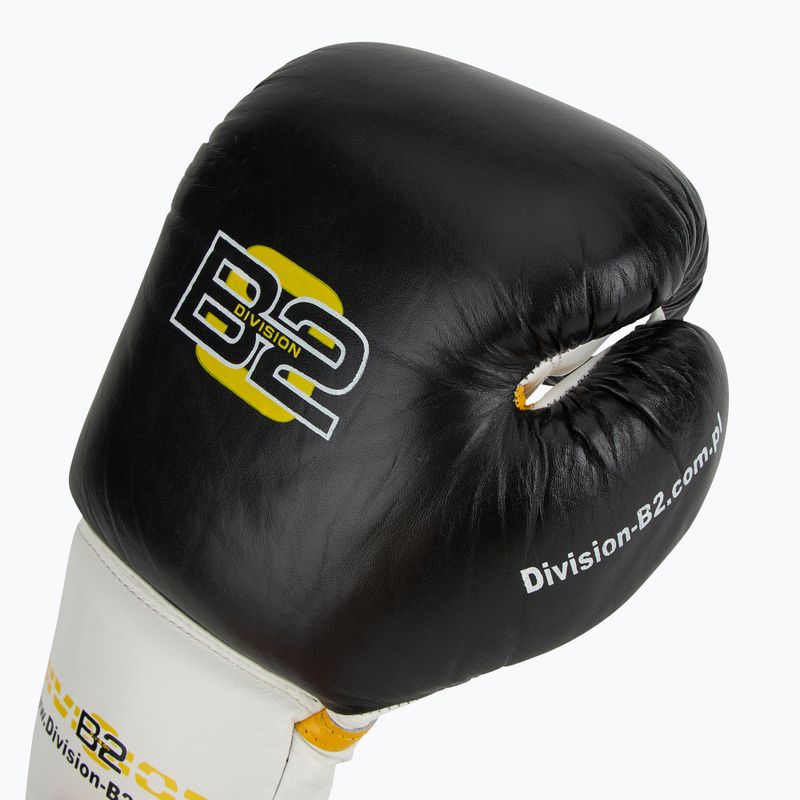 Rękawice bokserskie DIVISION B-2 DIV-PFG1500 Pro 3-Layer Foam black/white 5