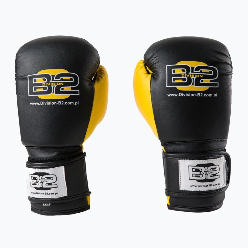 Rękawice bokserskie DIVISION B-2 DIV-TG01 black/yellow