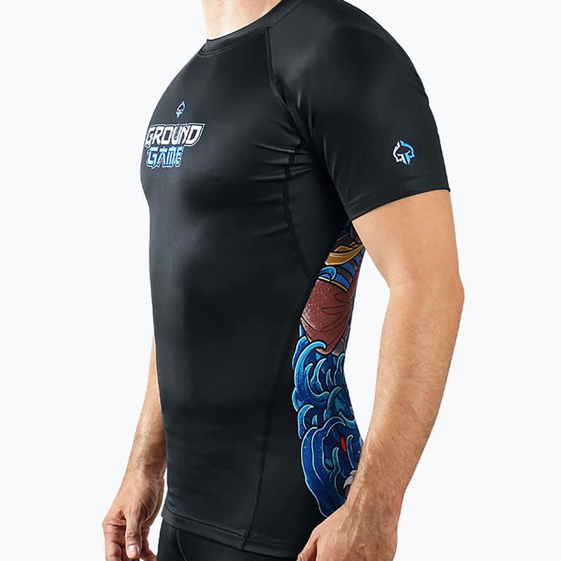 Rashguard męski Ground Game Yokai 3.0 czarny/multi 2