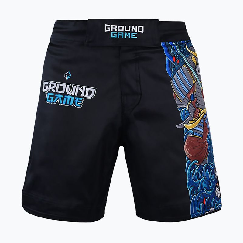 Spodenki treningowe męskie Ground Game MMA Yokai 3.0 czarne/multi