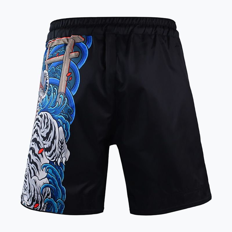 Spodenki treningowe męskie Ground Game MMA Yokai 3.0 czarne/multi 4