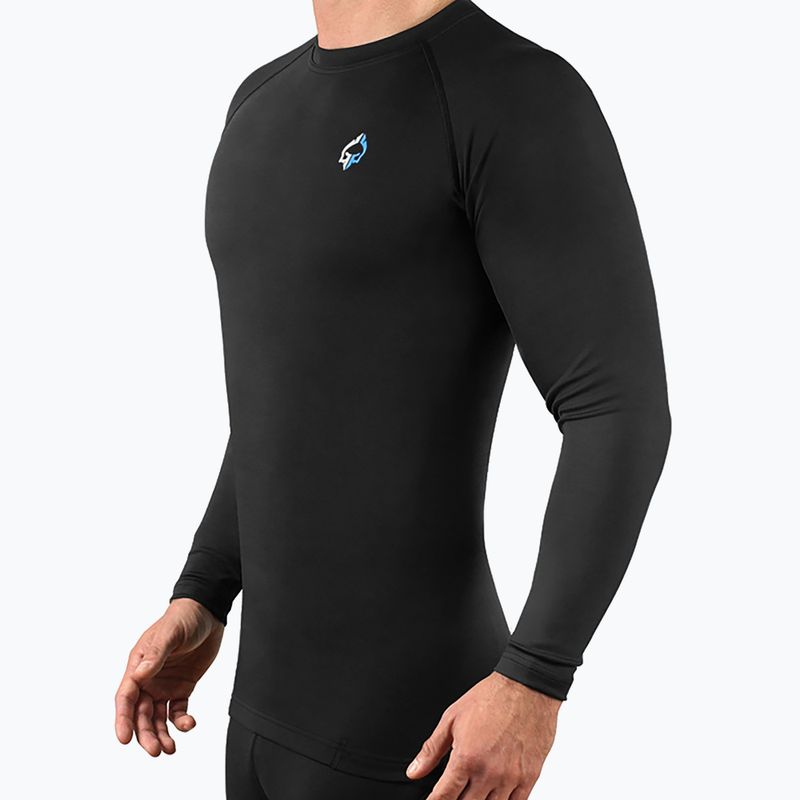Rashguard longsleeve męski Ground Game Essential czarny 3