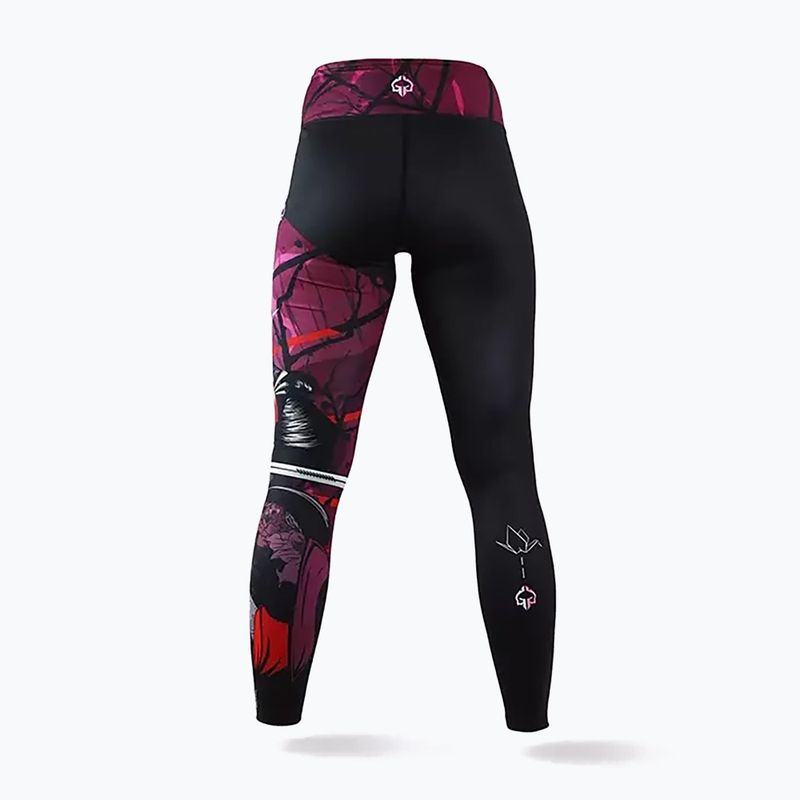 Legginsy treningowe damskie Ground Game Tsuru Warrior multicolor 2