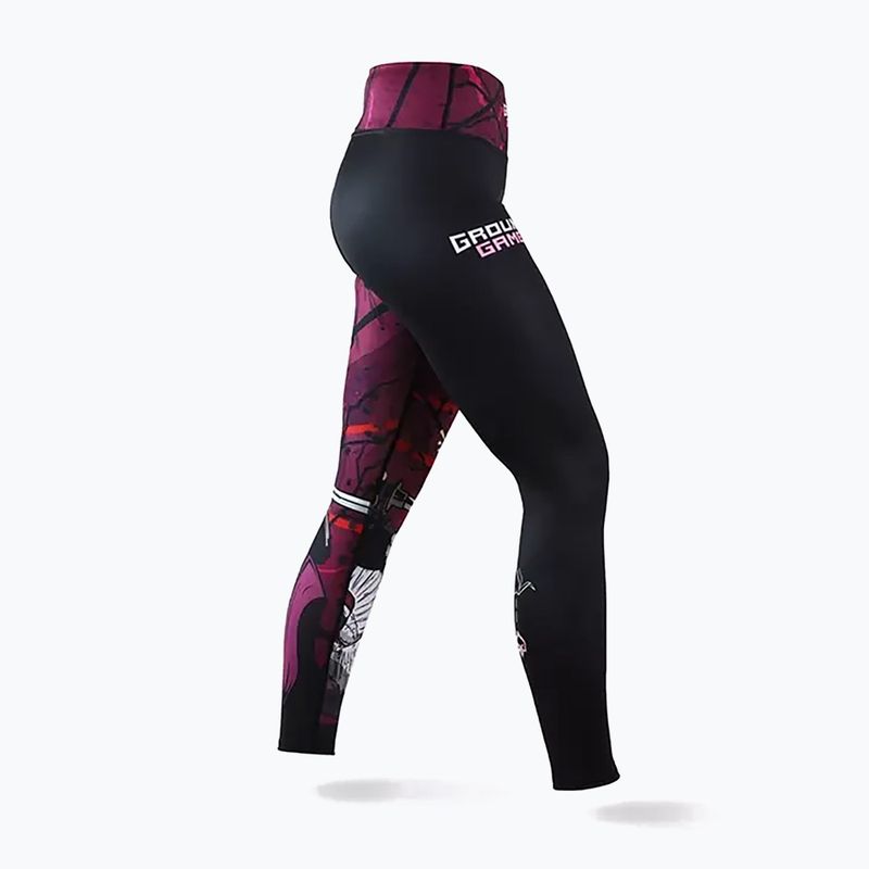 Legginsy treningowe damskie Ground Game Tsuru Warrior multicolor 4