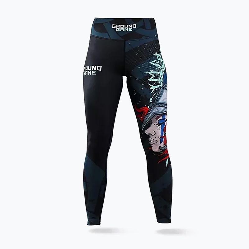 Legginsy treningowe damskie Ground Game Valkyria multicolor