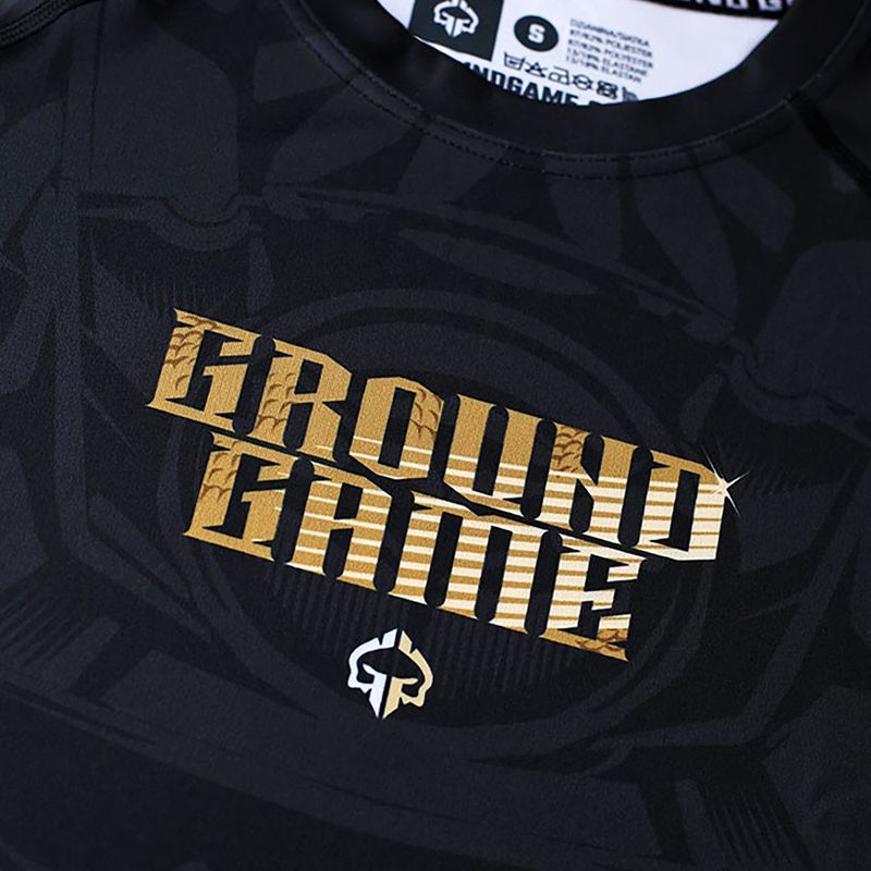 Rashguard męski Ground Game Oni Samurai czarny/złoty 5