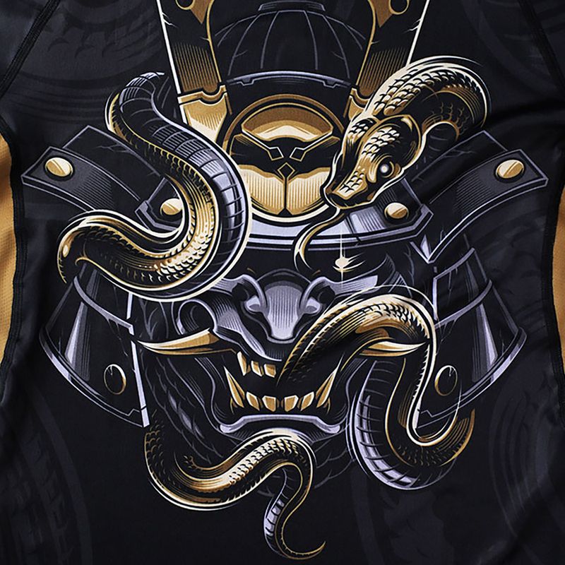 Rashguard męski Ground Game Oni Samurai czarny/złoty 6