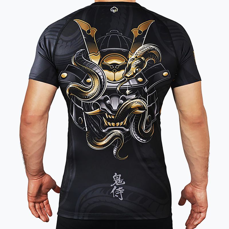 Rashguard męski Ground Game Oni Samurai czarny/złoty 3