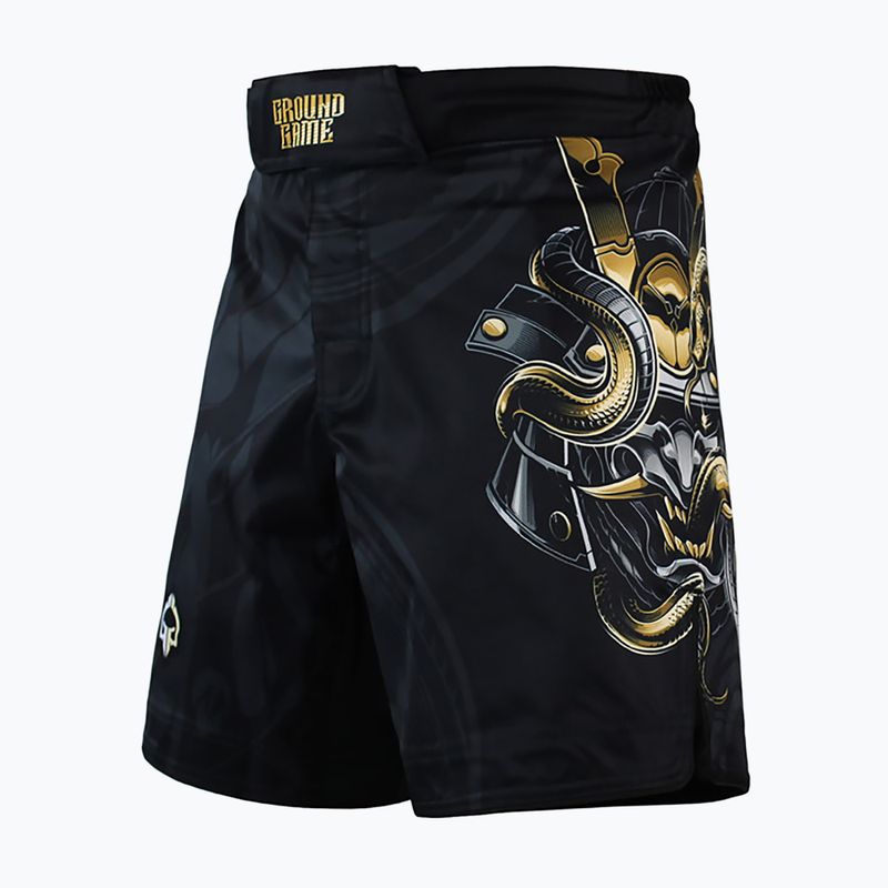Spodenki treningowe męskie Ground Game MMA Oni Samurai czarne/multi 2