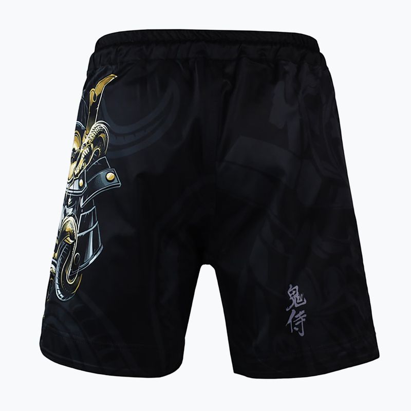 Spodenki treningowe męskie Ground Game MMA Oni Samurai czarne/multi 4