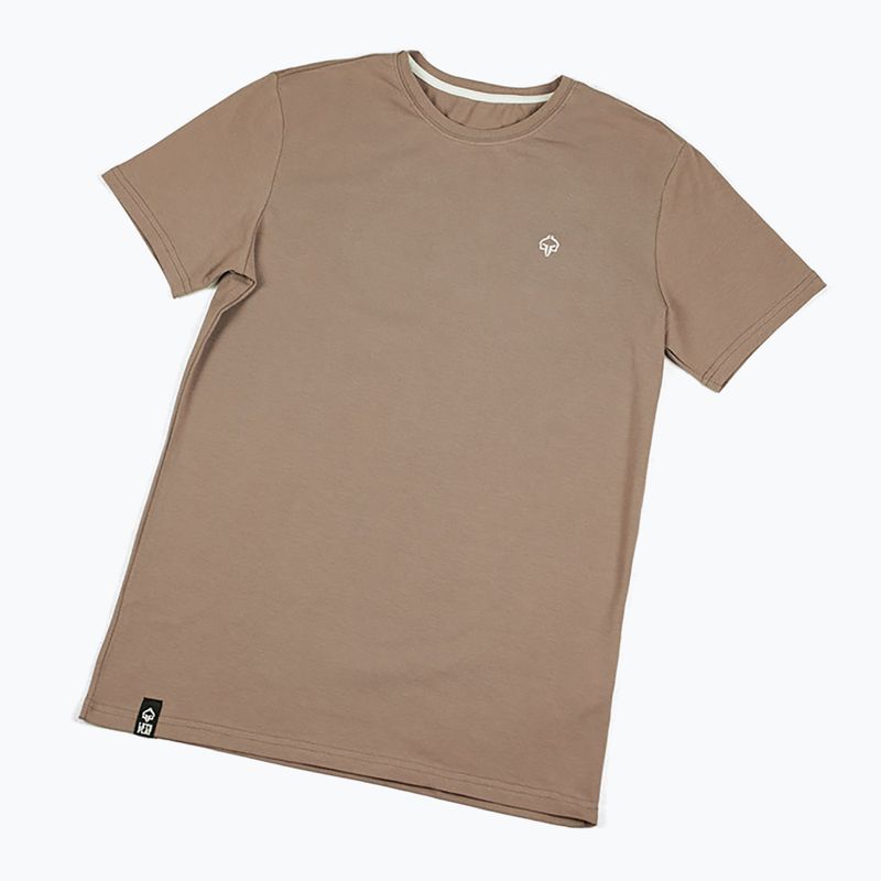 T-shirt męski Ground Game Minimal 2.0 beżowy 4