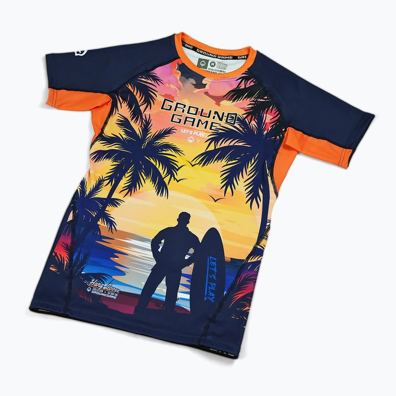 Rashguard męski Ground Game Hang Loose multicolor 3