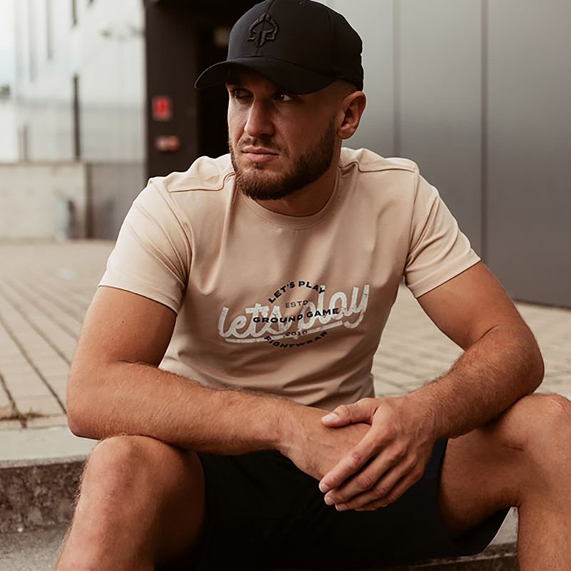 T-shirt męski Ground Game Play brązowy 6