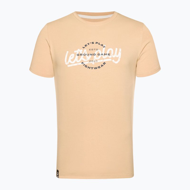 T-shirt męski Ground Game Play brązowy 2