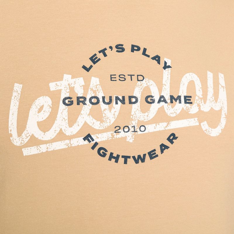 T-shirt męski Ground Game Play brązowy 4