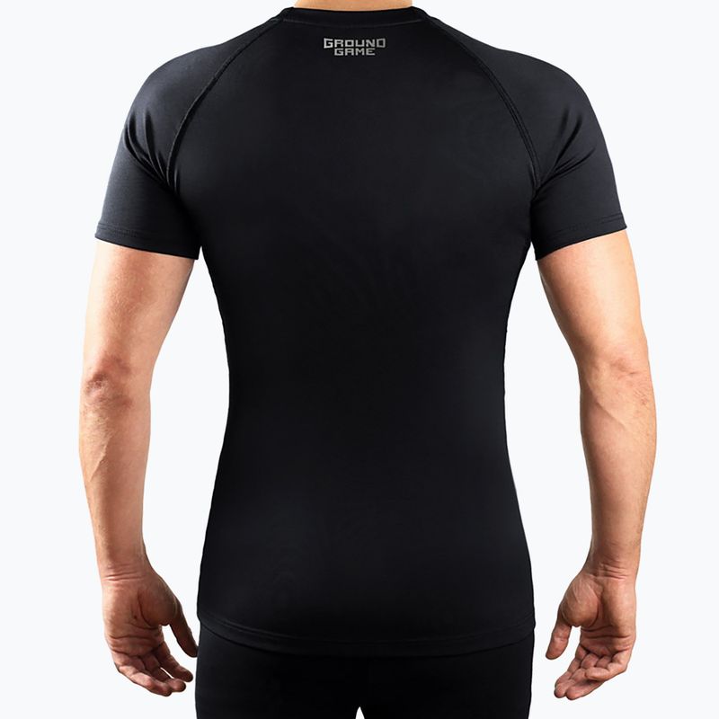 Rashguard Ground Game Essential Platinum czarny 2