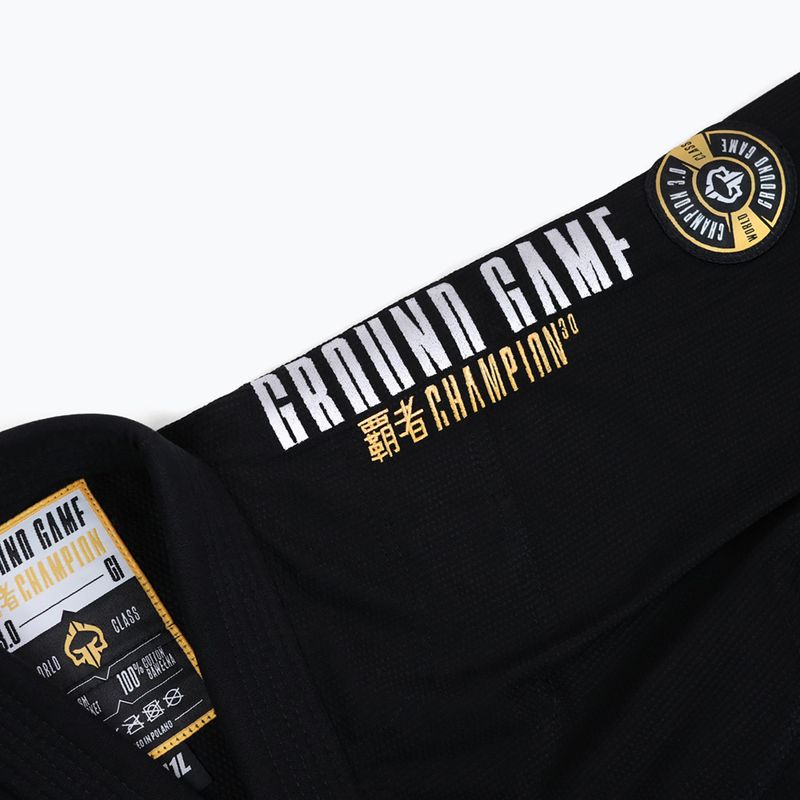 GI do brazylijskiego jiu-jitsu Ground Game Champion 3.0 czarny 17