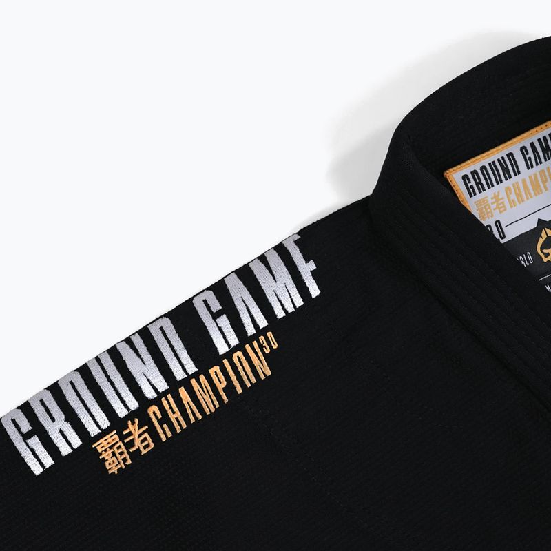GI do brazylijskiego jiu-jitsu Ground Game Champion 3.0 czarny 18