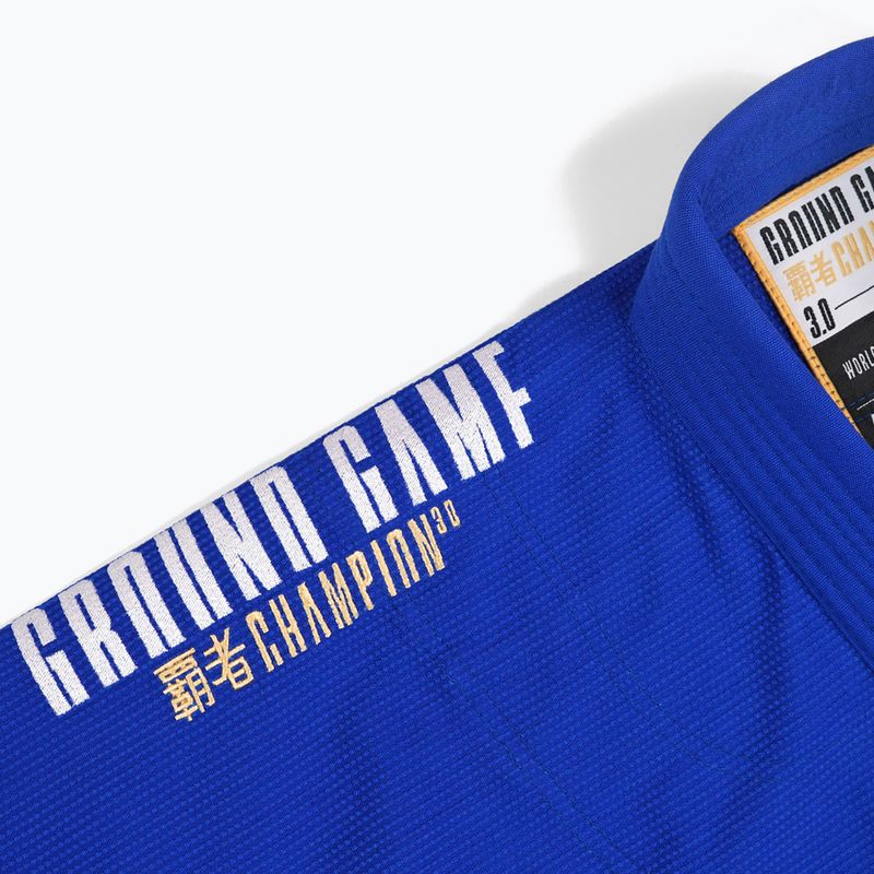 GI do brazylijskiego jiu-jitsu Ground Game Champion 3.0 niebieski 14