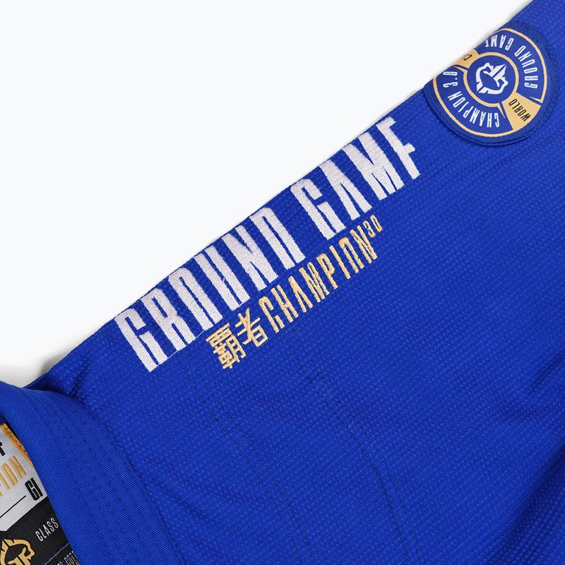 GI do brazylijskiego jiu-jitsu Ground Game Champion 3.0 niebieski 15