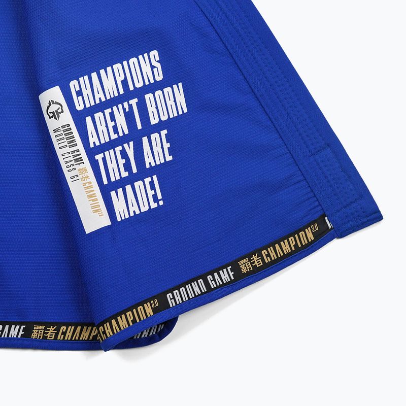 GI do brazylijskiego jiu-jitsu Ground Game Champion 3.0 niebieski 16