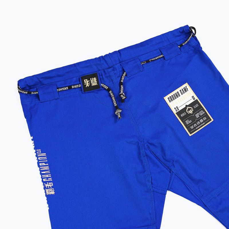 GI do brazylijskiego jiu-jitsu Ground Game Champion 3.0 niebieski 17
