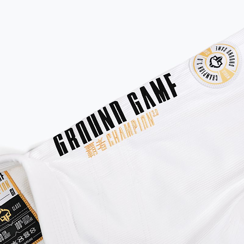 GI do brazylijskiego jiu-jitsu Ground Game Champion 3.0 biały 17