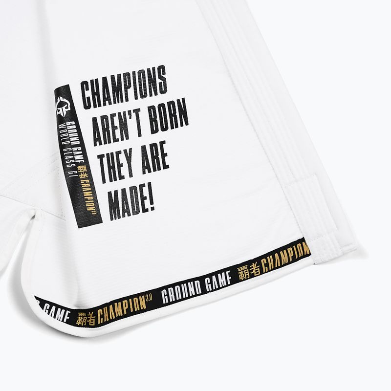 GI do brazylijskiego jiu-jitsu Ground Game Champion 3.0 biały 19