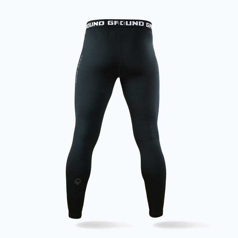 Legginsy treningowe Ground Game Athletic Shadow Black czarny 2