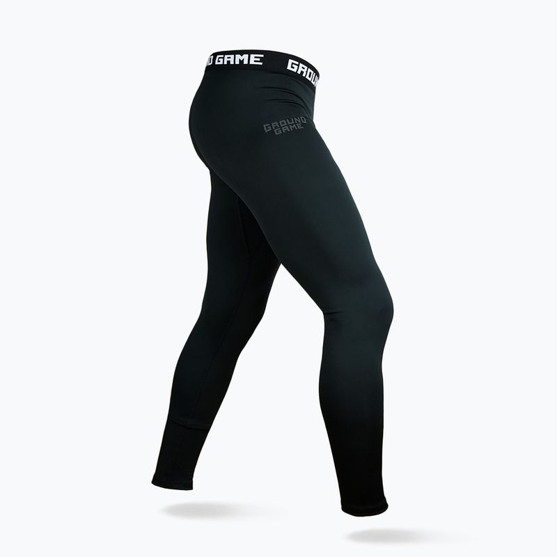 Legginsy treningowe Ground Game Athletic Shadow Black czarny 3