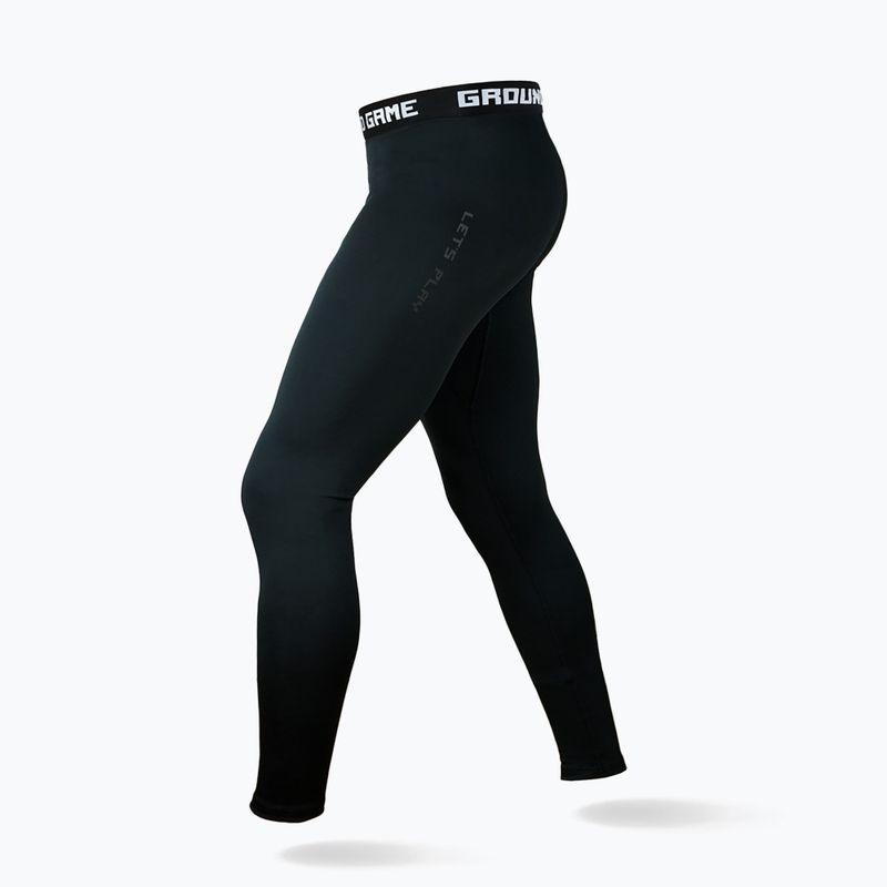 Legginsy treningowe Ground Game Athletic Shadow Black czarny 4