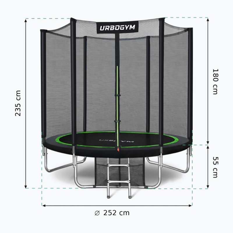 Trampolina ogrodowa UrboGym Classic 252 cm 9