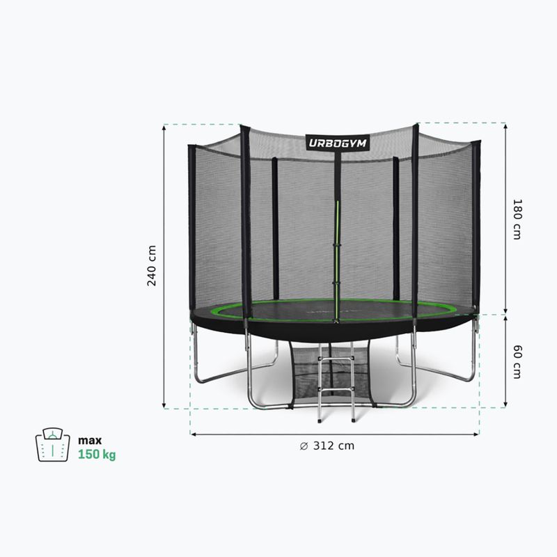 Trampolina ogrodowa UrboGym Classic 312 cm 10