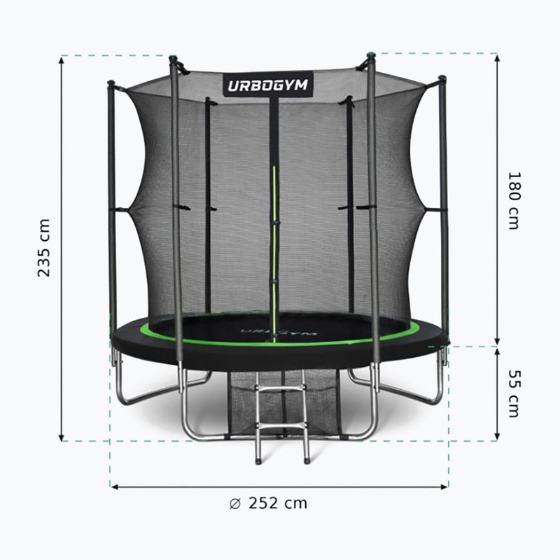 Trampolina ogrodowa UrboGym Jumper 252 cm 9