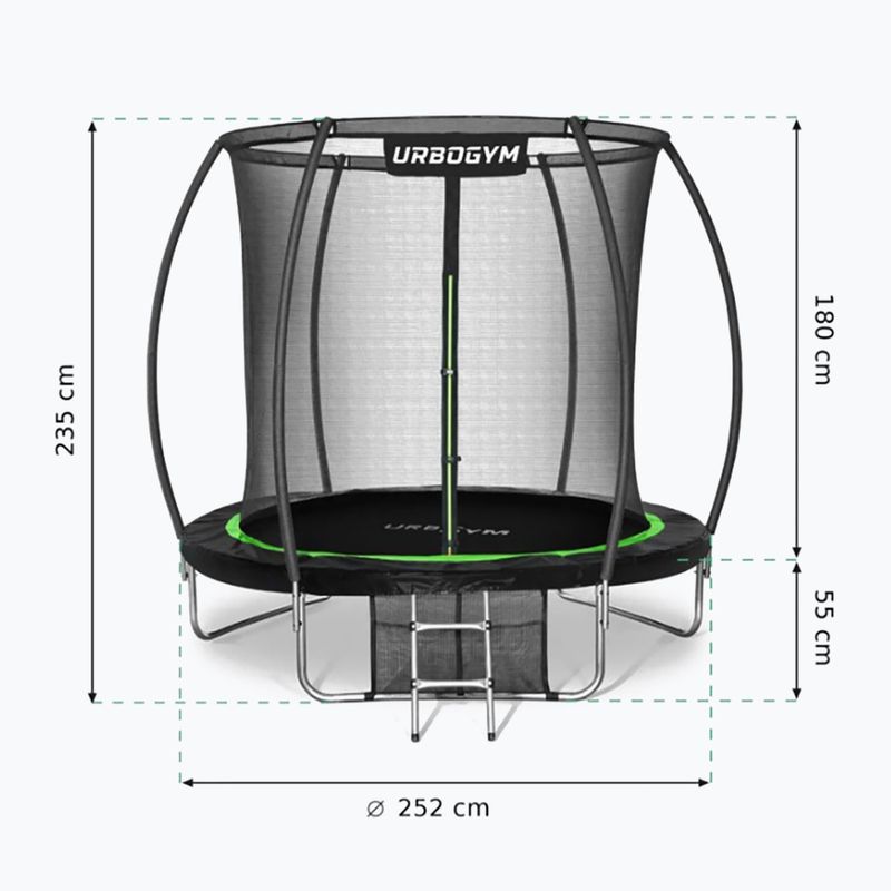 Trampolina ogrodowa UrboGym Infinity 252 cm 11